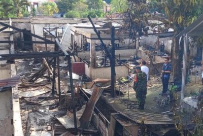 Sekurang-kurangnya 16 orang maut dalam kebakaran tragis di sebuah rumah penjagaan warga emas di Manado. - Foto Agensi
