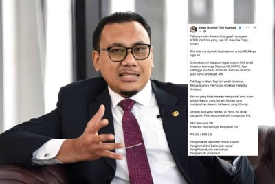 Afnan Hamimi mendakwa, krisis politik di Perlis jelas membuktikan kegagalan Bersatu mengawal ADUN mereka.