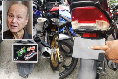 Contoh nombor pendaftaran yang diubah suai dan dilihat mengelirukan. - Gambar kecil (Lee Lam Thye)