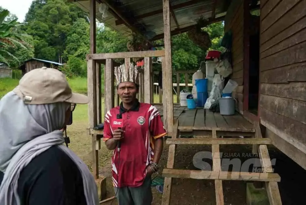 Tok Batin Kampung Ralak, Abu Bakar Ali, 38, menceritakan kehadiran ‘Orang Besar’ yang sering dilihat berkeliaran mencari makanan selain selain membuka kisah harimau belang di sekitar kampung di RPS Kemar, Gerik, Perak.