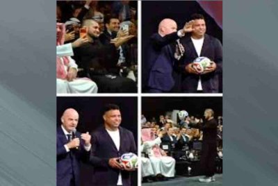 Kombinasi gambar momen di mana Khabib memenangi tiket VIP Piala Dunia 2026. Foto Agensi