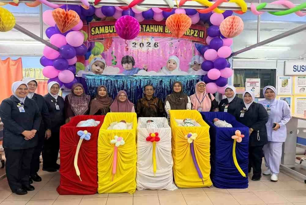 Detik awal Tahun Baharu 2026 disambut penuh makna apabila 25 bayi selamat dilahirkan di HRPZ II, sekali gus menjadi simbol harapan dan permulaan baharu buat keluarga terlibat. Foto HRPZ II