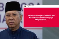 Kenyataan ringkas Annuar di Facebook beliau pada Jumaat mengenai cubaan sesetengah pihak memecah belahkan Pas.