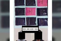 Antara barangan yang dirampas ketika serbuan anggota dari Balai Polis Ketengah Jaya di tepi Jalan Felda Kerteh, Ketengah Jaya, Dungun kira-kira jam 1 pagi pada Jumaat.