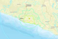 Gempa bumi dengan magnitud 6.5 menggegarkan kawasan 4km utara-barat laut Rancho Viejo, Mexico. Foto Agensi