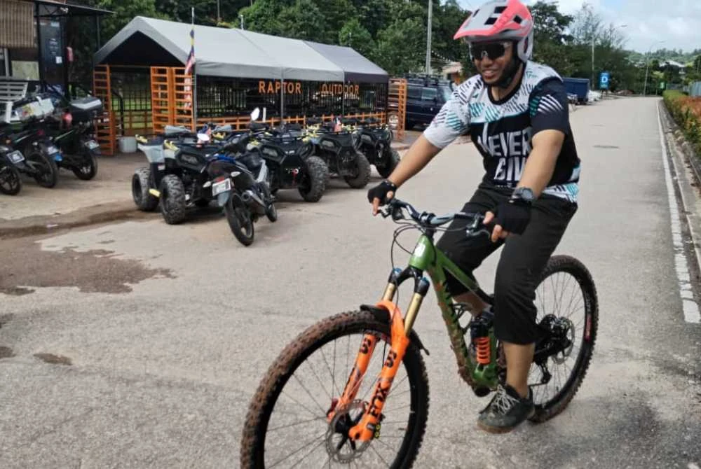 Aktiviti berbasikal turut disediakan di Sireh Park.