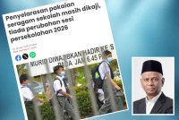 Cadangan penyelarasan pakaian seragam sekolah disambut baik PIBKS. Gambar kecil: Zainol Abidin 