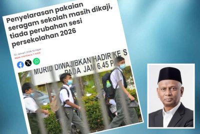 Cadangan penyelarasan pakaian seragam sekolah disambut baik PIBKS. Gambar kecil: Zainol Abidin 