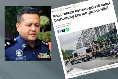 Tangkap layar kes letupan IED di di Desa Palma, Nilai. Gambar kecil: Johari Yahya