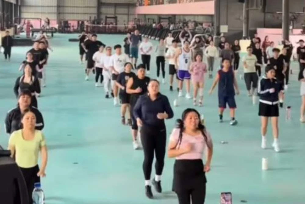 Jadual peserta padat dengan pelbagai aktiviti fizikal. Foto Agensi