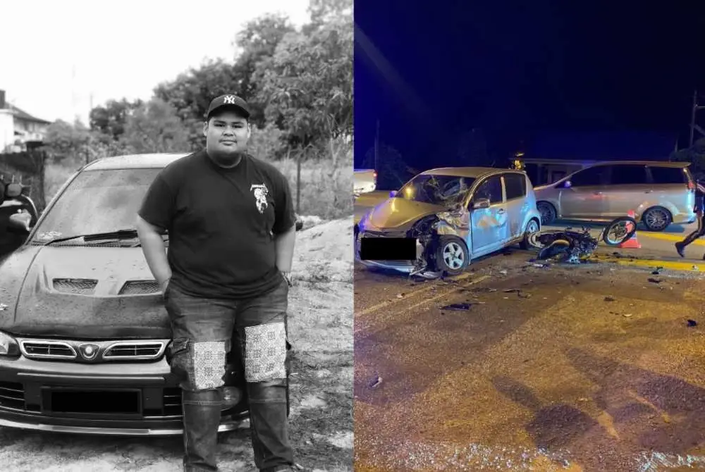 Mas Gemak maut selepas motosikal ditungganginya terbabit dalam kemalangan melibatkan tiga kenderaan.