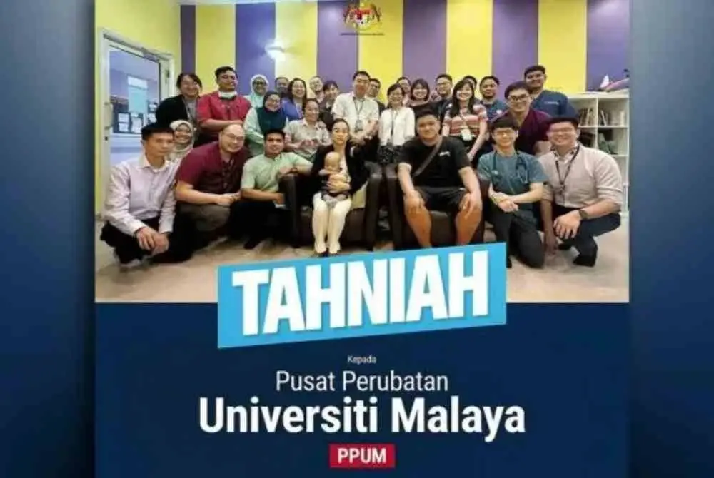 Pasukan perubatan Pusat Perubatan Universiti Malaya (PPUM) lakar kejayaan bersejarah melaksanakan prosedur pemindahan hati terhadap bayi berusia empat bulan seberat 6.2 kilogram.