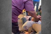 Tangkap layar video tular tersebut.