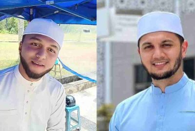 Muhammad Hanif (kiri) dikatakan memiliki rupa paras saling tak tumpah seperti pendakwah bebas, PU Riz atau Muhammad Haris Ismail.