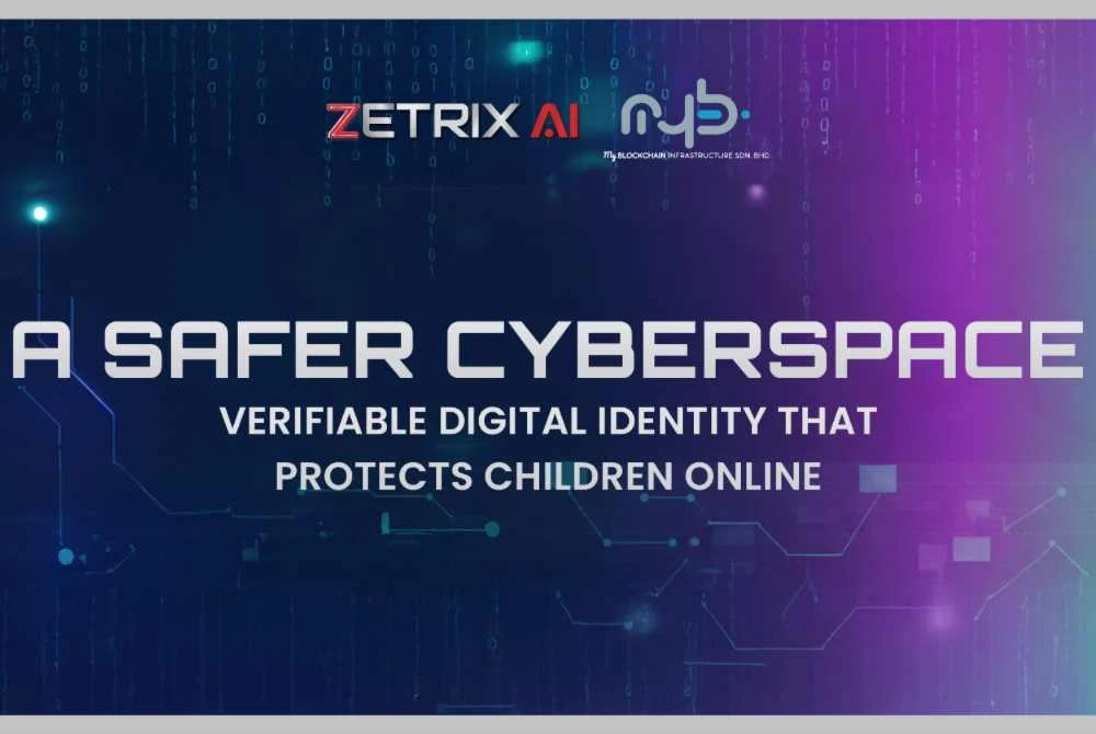My Blockchain Infrastructure menyokong penyelesaian identiti digital boleh sah yang dibangunkan oleh Zetrix bagi melindungi pengguna bawah umur dan mewujudkan ruang siber yang lebih selamat di samping mengekalkan perlindungan privasi.