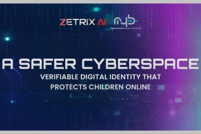 My Blockchain Infrastructure menyokong penyelesaian identiti digital boleh sah yang dibangunkan oleh Zetrix bagi melindungi pengguna bawah umur dan mewujudkan ruang siber yang lebih selamat di samping mengekalkan perlindungan privasi.