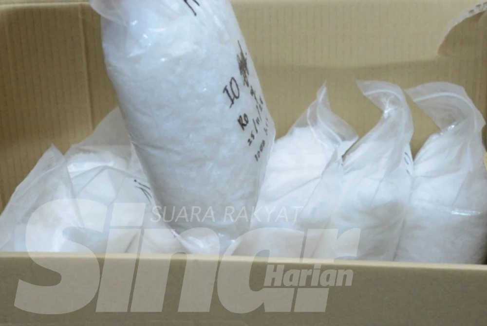 Dadah jenis syabu yang dirampas JKDM. Foto Sinar Harian - MOHD HALIM ABDUL WAHID