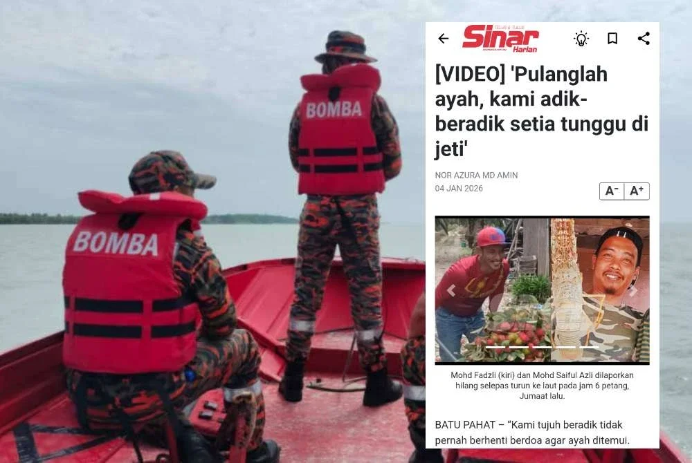 Seorang daripada nelayan yang dikhuatiri lemas sejak Jumaat lalu ditemukan lemas pada Selasa.