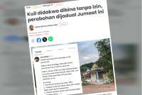 Sinar Harian pada Isnin melaporkan, pemilik sebuah tanah persendirian di Sepang memberi tempoh seminggu kepada pihak berkaitan bagi mengosongkan sebuah kuil yang didakwa dibina tanpa kebenaran.
