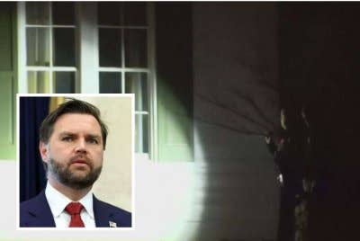 Pelaku hanya sempat memecahkan tingkap kediaman itu. Gambar kecil: Vance - Foto Agensi