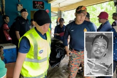 Mayat Mohd Saiful Azli yang ditemukan lemas lemas Sungai Sarang Burung dibawa ke Hospital Sultanah Nora Ismail Batu Pahat pada Selasa.