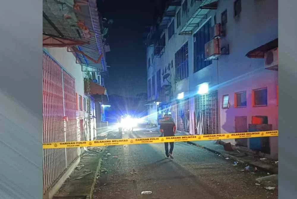 Lokasi lelaki warga tempatan ditemui maut selepas ditembak dua suspek di Taman Wangsa.