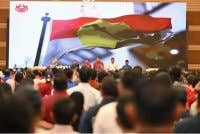 Muhamad Akmal ketika Konvensyen Khas Pemuda UMNO di ibu negara baru-baru ini. 