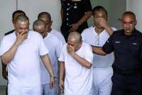 Mahkamah Tinggi Kangar hari ini menjatuhkan hukuman penjara lima tahun terhadap empat lelaki warga Thailand selepas mereka mengaku bersalah atas pertuduhan pilihan melindungi seorang migran lelaki warga Myanmar yang diseludup, manakala seorang lagi warga Thailand, Amree Nesalaeh, 60, turut dijatuhi hukuman sama yang berkuat kuasa dari tarikh tangkapannya pada 22 Jun 2023 selepas mengaku bersalah melindungi seorang migran lain. - Foto: Bernama