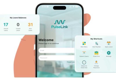 PulseLink menggabungkan modul HR dan kewangan dalam satu aplikasi mudah alih.