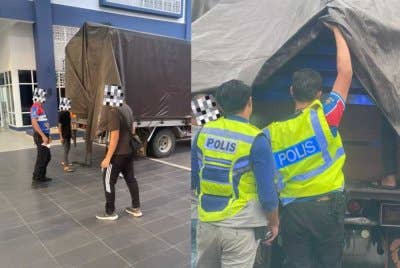 Tangkapan dibuat oleh anggota Task Force Balai Polis Jeli setelah menahan sebuah lori Isuzu yang mencurigakan.