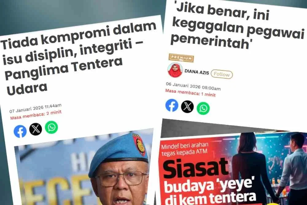 Laporan Sinar Harian berhubung pendedahan mengenai kegiatan tidak bermoral dalam kem tentera membabitkan pegawai tinggi.