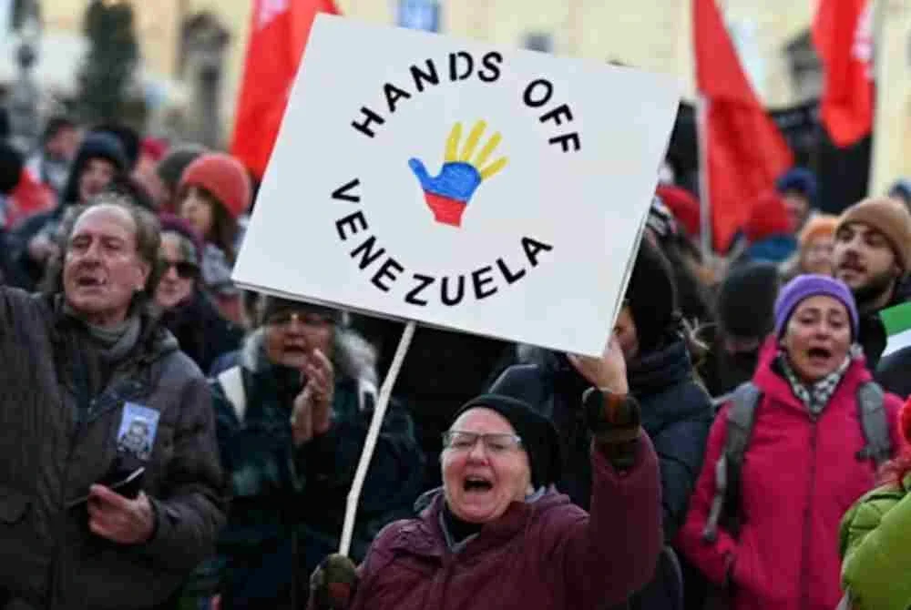 Kempen pencerobohan AS ke atas Venezuela turut mencetuskan bantahan komuniti antarabangsa.