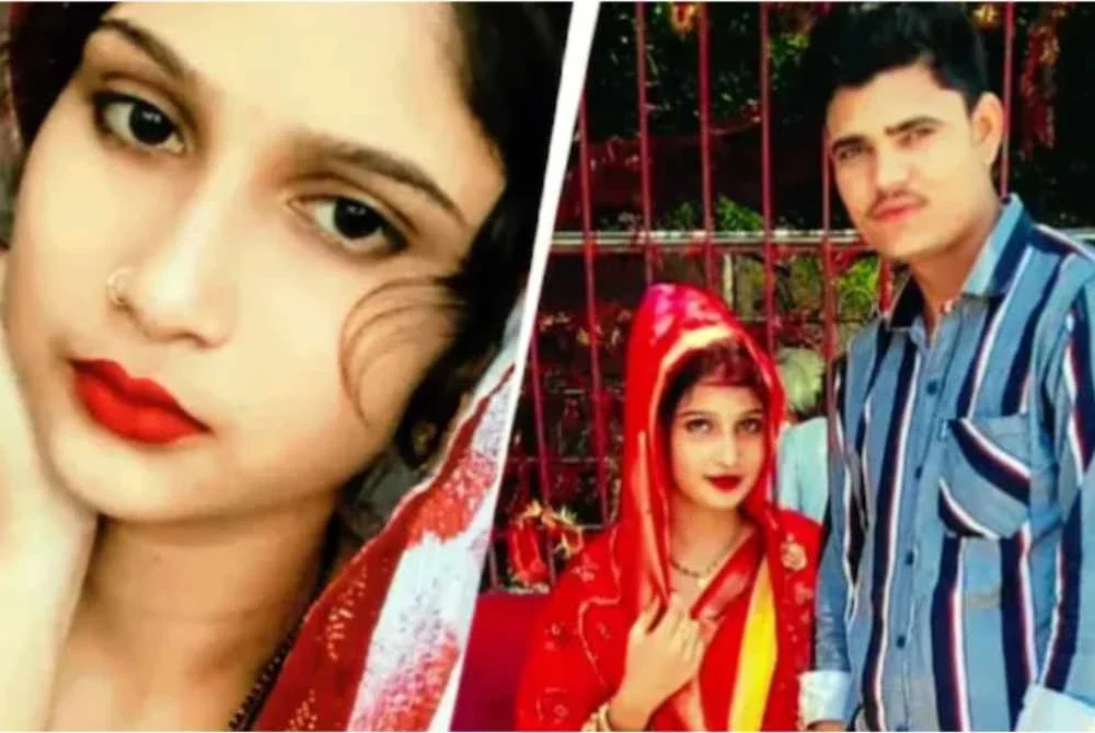 Gudiya (kiri) bersama suaminya sebelum mati dibunuh. Foto: Agensi