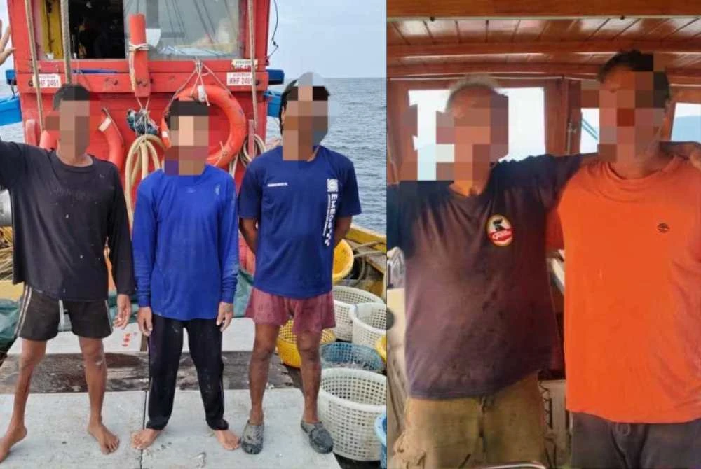 Tiga nelayan warga Thailand dan 2 pelayar warga British ditahan dalam tempoh seminggu hasil pemantauan dan rondaan berterusan di perairan negeri ini.