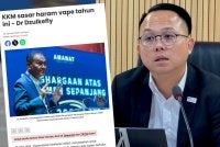 Daniel berkata, Pulau Pinang akan bekerjasama rapat dengan KKM berhubung isu larangan penjualan dan penggunaan vape.