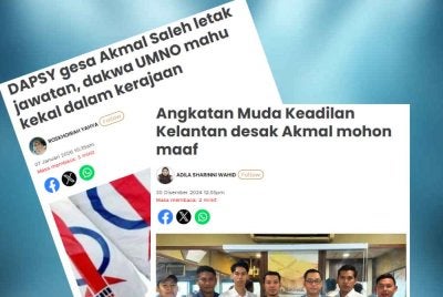Sebelum ini media melaporkan, DAPSY dan AMK Kelantan mendesak Ketua Pemuda UMNO, Datuk Dr Muhamad Akmal Saleh supaya meletak jawatan sebagai EXCO Melaka.