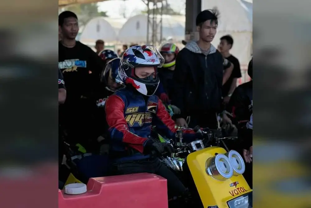 Rider GGR, Muhammad Fathi melakukan sesi ujian masa sebelum acara bermula pada Jumaat.