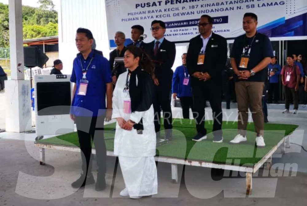 Calon bertanding bagi DUN Lamag dari kiri Miha (BN) dan Mazliwati (Warisan)