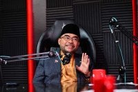 Mujahid ketika sesi rakaman program Interviu Sinar Harian di Kompleks Karangkraf pada Jumaat.