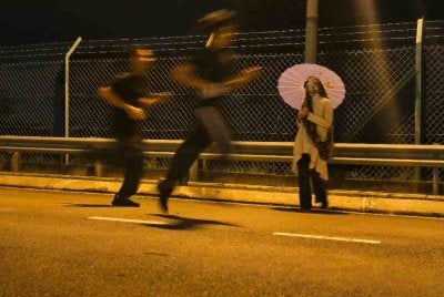 Kehadiran entiti menyeramkan di program Nightmare Run UiTM Seremban 3 pada malam Jumaat.