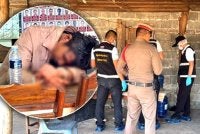 Siasatan awal mendapati suspek, Mongkol Inthanon, 42 dipercayai menggunakan sebilah parang untuk memenggal kepala ibunya sebelum membawanya keluar dari kediamannya.