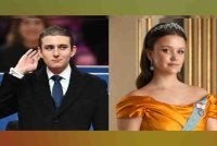 Barron Trump dan Puteri Isabella. Foto Agensi