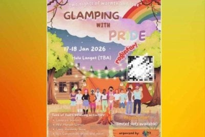 Program ‘Glamping With Pride’ anjuran kumpulan LGBTQ di Hulu Langat.