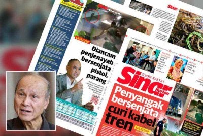 Lam Thye (gambar kecil) berpandangan, kerajaan perlu bertindak tegas melalui proses perundangan di samping memberi tumpuan keuntungan haram dan aktiviti menerima atau berurus niaga barangan curi.