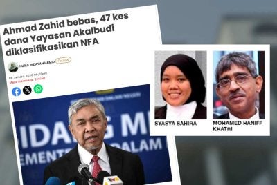 Menurut peguam, keputusan NFA susulan perintah DNAA tidak boleh dianggap sebagai pembebasan muktamad Ahmad Zahid yang dikaitkan dengan 47 pertuduhan.