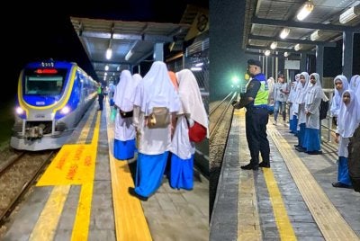 Lebih 100 pelajar dari kawasan pedalaman Kelantan sudah berkumpul di Stesen Kereta api Kuala Gris di sini seawal jam 6 pagi demi