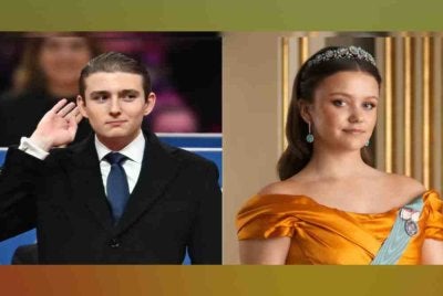 Barron Trump dan Puteri Isabella. Foto Agensi