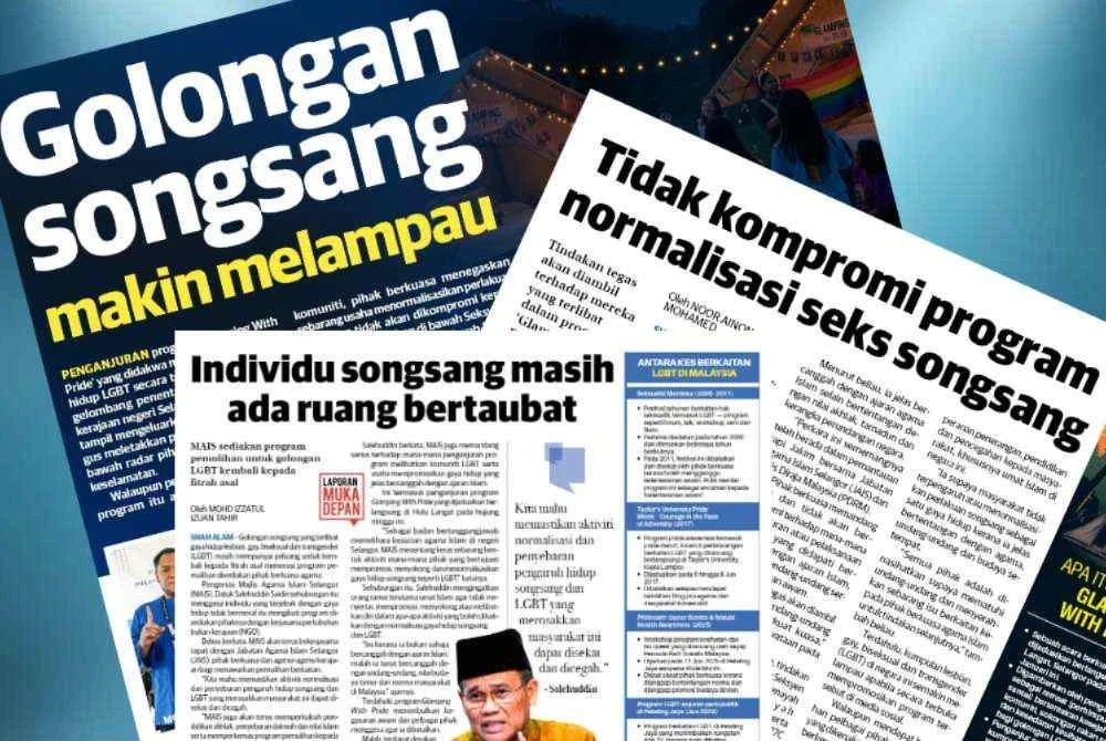 Laporan Sinar Harian pada Ahad mengenai penganjuran Glamping With Pride yang didakwa mempromosikan gaya hidup LGBT secara terbuka. 