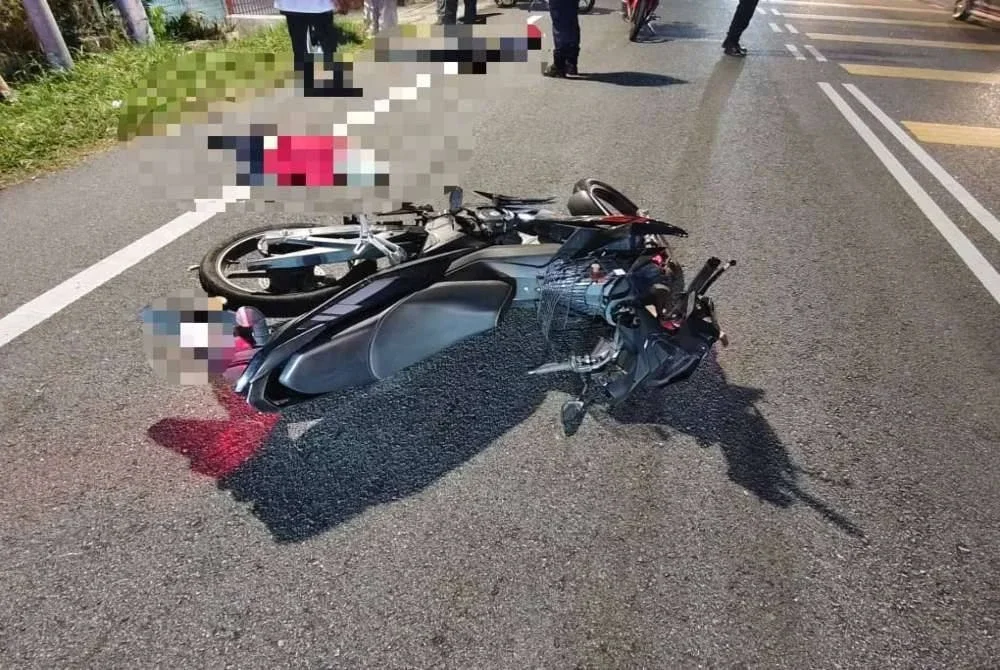 Mangsa berusia lingkungan 80-an disahkan maut ditempat kejadian dalam kemalangan membabitkan sebuah motosikal di hadapan Dewan Bukit Pagar, Jalan Bidor Lama, Tapah pada Isnin.