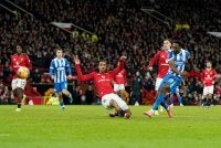Welbeck (kanan) muncul wira Brighton di Old Trafford selepas meledak satu gol dan mencipta satu bantuan jaringan ketika The Seagulls menyingkirkan United di pusingan ketiga Piala FA.
FOTO: Agensi 